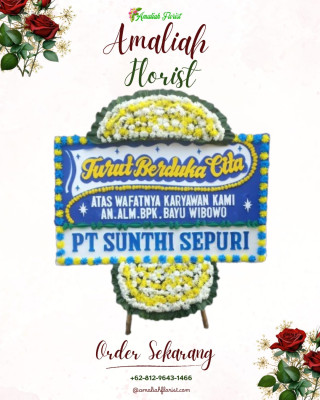 Papan Bunga Duka di Pondok Agung